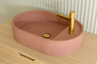 Waschbecken Wandmontage \ Halo Fusion \ Ziegelrot \