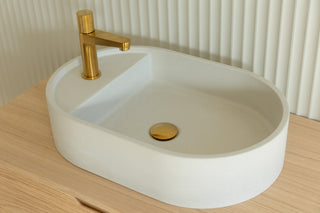 Waschbecken Wandmontage \ Halo Fusion \ Ziegelrot \