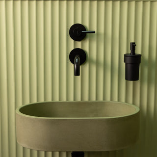Aufsatzwaschbecken oval klein / Olivgrün