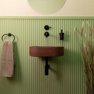 Aufsatzwaschbecken oval klein / Olivgrün