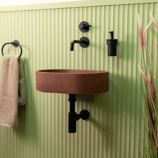 Aufsatzwaschbecken oval klein / Olivgrün