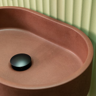 Aufsatzwaschbecken oval klein / Olivgrün