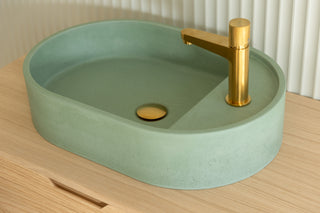Waschbecken Wandmontage \ Halo Fusion \ Ziegelrot \