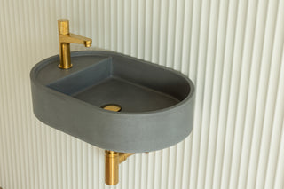 Waschbecken Wandmontage \ Halo Fusion \ Ziegelrot \