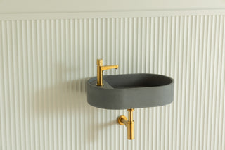Waschbecken Wandmontage \ Halo Fusion \ Ziegelrot \