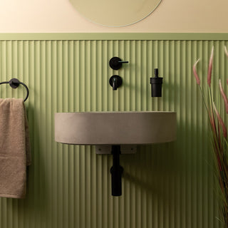 Aufsatzwaschbecken oval / Naturgrau