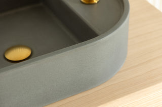 Waschbecken Wandmontage \ Halo Fusion \ Ziegelrot \