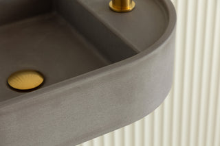 Waschbecken Wandmontage \ Halo Fusion \ Ziegelrot \