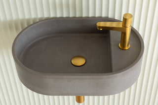Waschbecken Wandmontage \ Halo Fusion \ Ziegelrot \