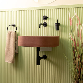 Aufsatzwaschbecken oval / Cremeweiß