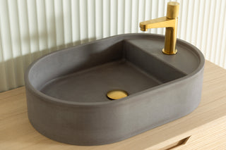 Waschbecken Wandmontage \ Halo Fusion \ Ziegelrot \