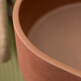 Aufsatzwaschbecken oval / Cremeweiß