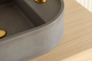 Waschbecken Wandmontage \ Halo Fusion \ Ziegelrot \