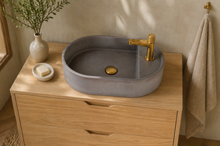 Waschbecken Wandmontage \ Halo Fusion \ Ziegelrot \