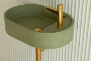 Waschbecken Wandmontage \ Halo Fusion \ Ziegelrot \