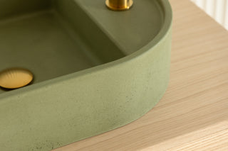 Waschbecken Wandmontage \ Halo Fusion \ Ziegelrot \