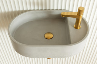 Waschbecken Wandmontage \ Halo Fusion \ Ziegelrot \