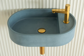 Waschbecken Wandmontage \ Halo Fusion \ Ziegelrot \