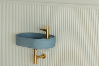 Waschbecken Wandmontage \ Halo Fusion \ Ziegelrot \