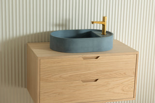 Waschbecken Wandmontage \ Halo Fusion \ Ziegelrot \