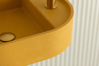 Waschbecken Wandmontage \ Halo Fusion \ Ziegelrot \