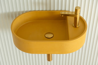 Waschbecken Wandmontage \ Halo Fusion \ Ziegelrot \