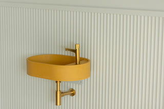 Waschbecken Wandmontage \ Halo Fusion \ Ziegelrot \