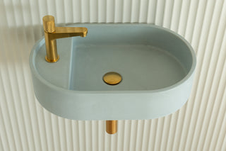 Waschbecken Wandmontage \ Halo Fusion \ Ziegelrot \