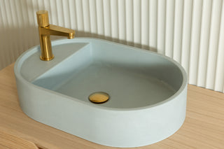 Waschbecken Wandmontage \ Halo Fusion \ Ziegelrot \