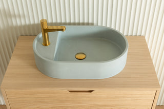 Waschbecken Wandmontage \ Halo Fusion \ Ziegelrot \