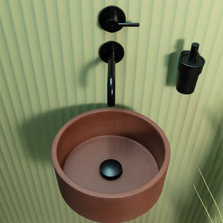 Aufsatzwaschbecken rund klein / Pfirsichrosa