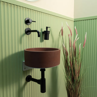 Aufsatzwaschbecken rund klein / Pfirsichrosa