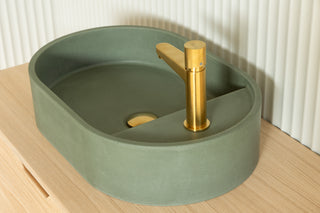 Waschbecken Wandmontage \ Halo Fusion \ Ziegelrot \