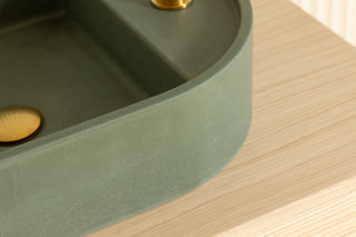 Waschbecken Wandmontage \ Halo Fusion \ Ziegelrot \