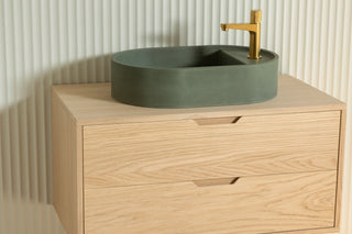 Waschbecken Wandmontage \ Halo Fusion \ Ziegelrot \