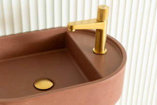 Waschbecken Wandmontage \ Halo Fusion \ Ziegelrot \