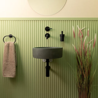 Aufsatzwaschbecken groß / Naturgrau