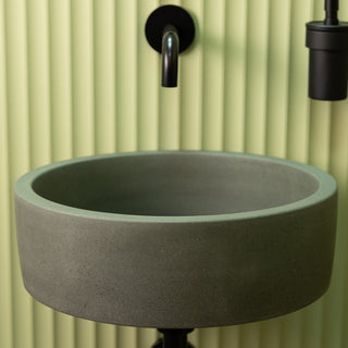 Aufsatzwaschbecken groß / Naturgrau