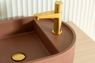 Waschbecken Wandmontage \ Halo Fusion \ Ziegelrot \