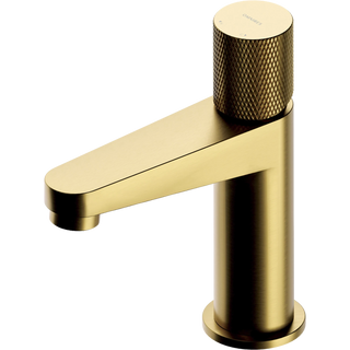 Omnires CONTOUR / hohe Waschtischarmatur / Gold gebürstet